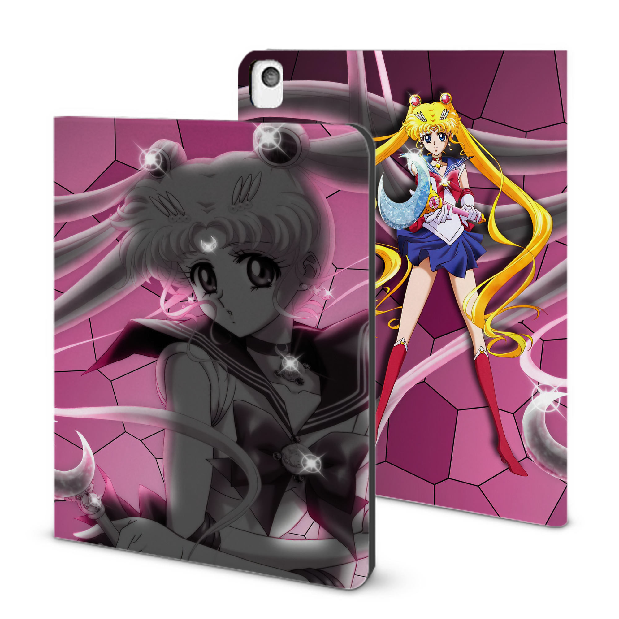 （画像用） 美少女戦士セーラームーン Sailor Moon IPadケース ペンホルダー付き ブックスタイルデザイン